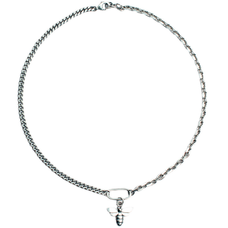 九里银城s925银韩版潮牌女锁骨链 九里银城项链