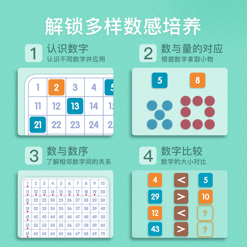 磁性百数板幼儿园数字1-100运算教具儿童玩具宝宝早教益智力拼图,淘宝优惠券,粉丝福利购,淘宝优惠卷