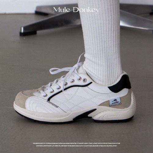 多嘴驴Donkey薄底赛车鞋女秋季2025新款跑步休闲运动鞋百搭德训鞋 - 图2