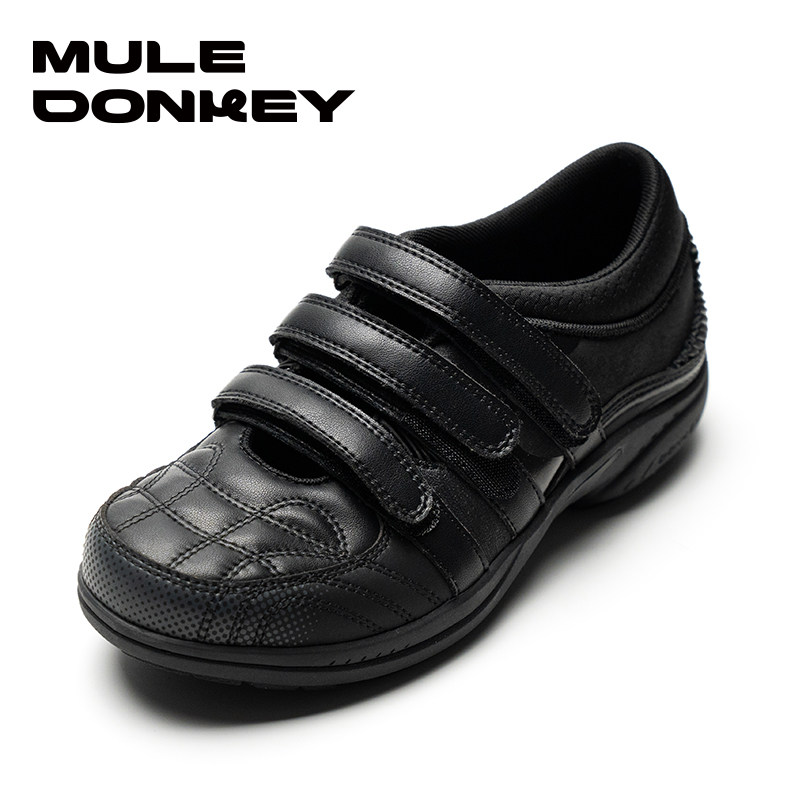 多嘴驴Donkey玛丽珍鞋女款秋季黑色休闲鞋浅口魔术贴单鞋保龄球鞋,淘宝优惠券,粉丝福利购,淘宝优惠卷