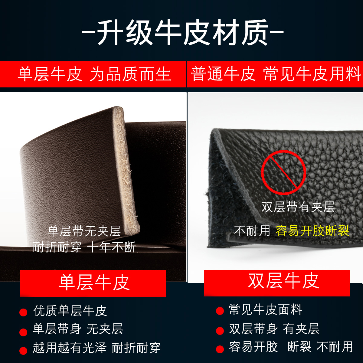 正品JEEP SPIRIT牛皮皮带男士真皮腰带针扣男裤带休闲韩版潮青年