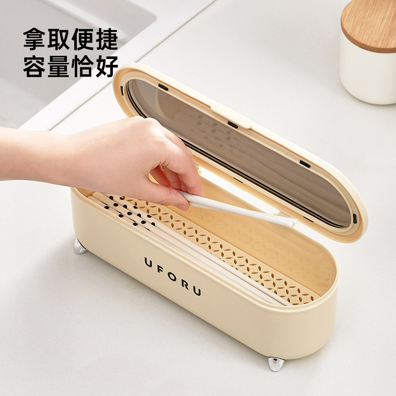 New Chinese style chopstick storage box with lid to prevent dust insects