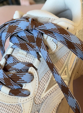 适配美津浓Mizuno Racer S脏脏鞋鞋带联名德训鞋扁平鞋带蓝色
