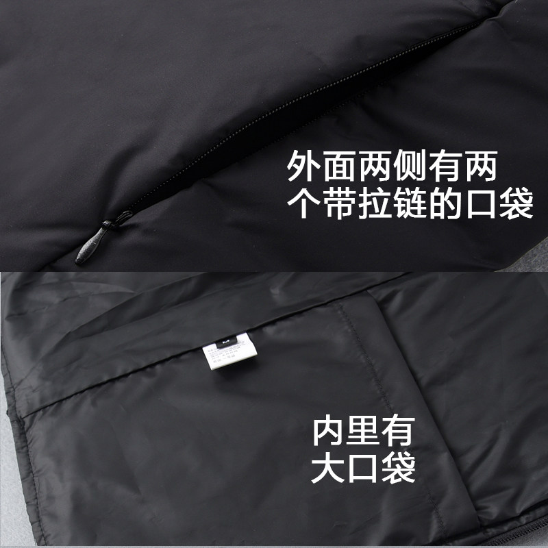 男士羽绒马甲加厚保暖宽松短款秋冬季羽绒背心男款中老年鸭绒坎肩