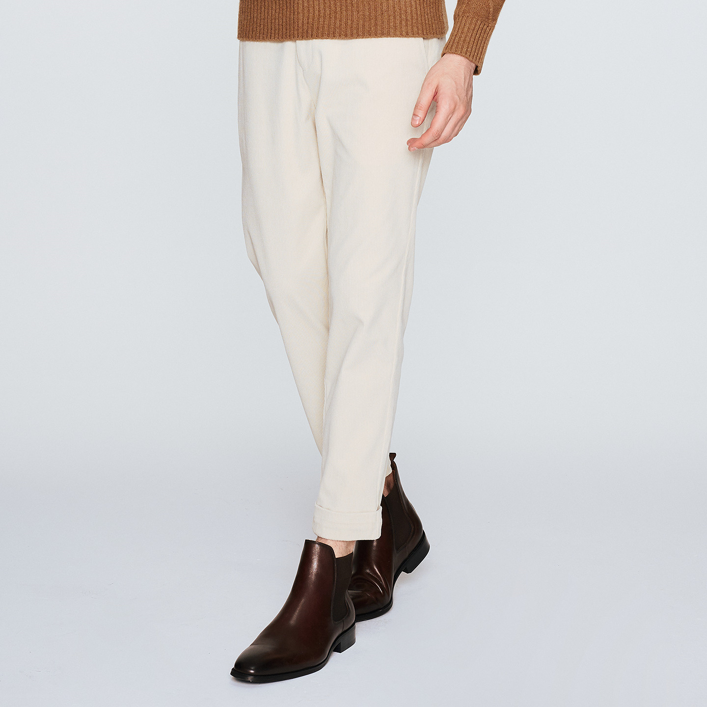 JODOLL乔顿男士挺括抗皱灯芯绒保暖休闲裤潮流百搭直筒修身长裤 - 图0