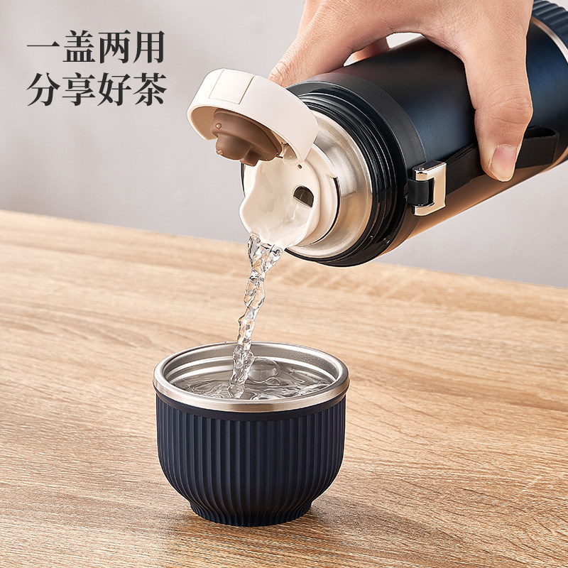 日本泰福高冬季保温杯茶水分离泡茶杯316不锈钢保温水杯男士杯子,淘宝优惠券,粉丝福利购,淘宝优惠卷