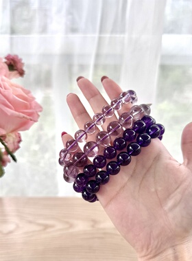 思维清晰+守护青金石放大器稳定气场，紫晶手链增强直觉力