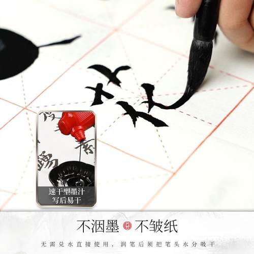 一得阁墨汁练习书法专用对联毛笔墨水正品北京云头艳500g大瓶大桶国画书画一得阁精制小楷防水黑墨毛笔字小瓶 - 图0