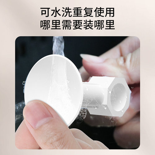 硅胶防撞门吸彩色吸盘免打孔无痕厕所门后把手缓冲阻档固定防撞垫 - 图1