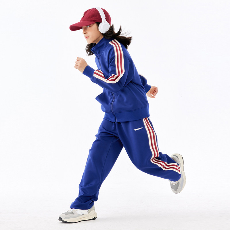 DK童装秋装新款复古女童男童运动套装儿童时髦外套卫衣裤两件套潮,淘宝优惠券,粉丝福利购,淘宝优惠卷