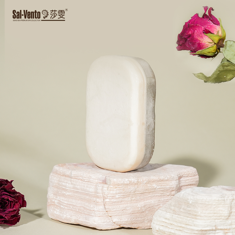 SAL-VENTO/莎雯以色列进口死海半盐半泥手工皂香皂洁面洗脸皂95g - 图0