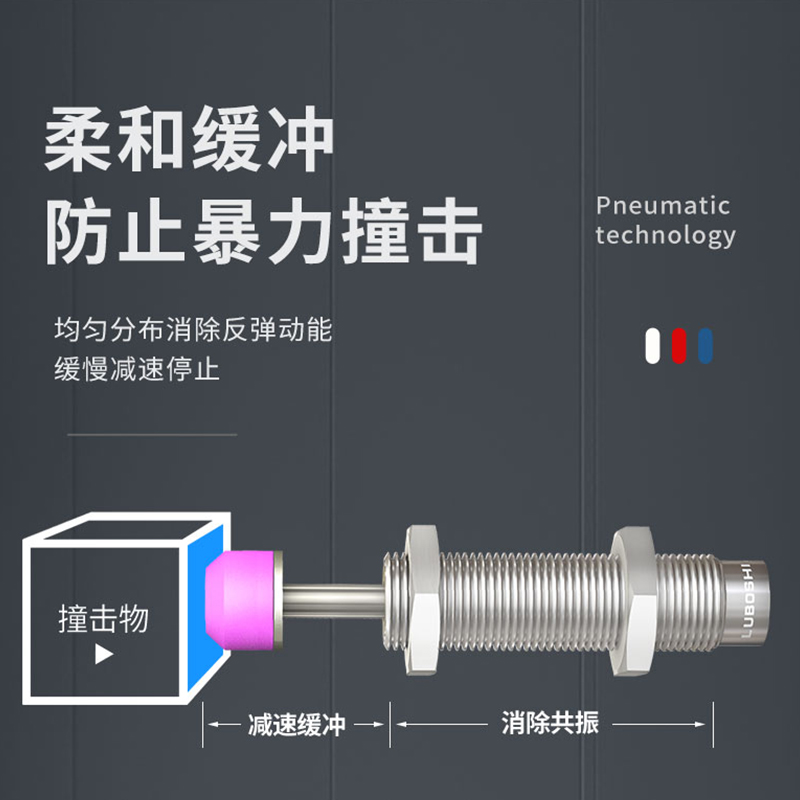 油压缓冲器液压阻尼器减震器机械手气动气缸防撞AC0806/1007/1210-图2