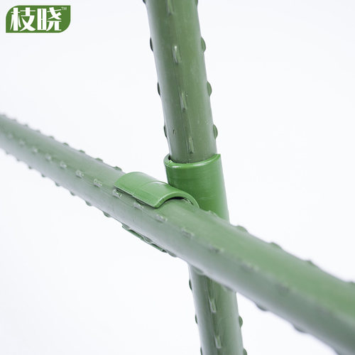 枝晓园艺支柱配件藤蔓爬藤架爬藤包塑钢管用万能卡 钢丝扣 连接件 - 图0