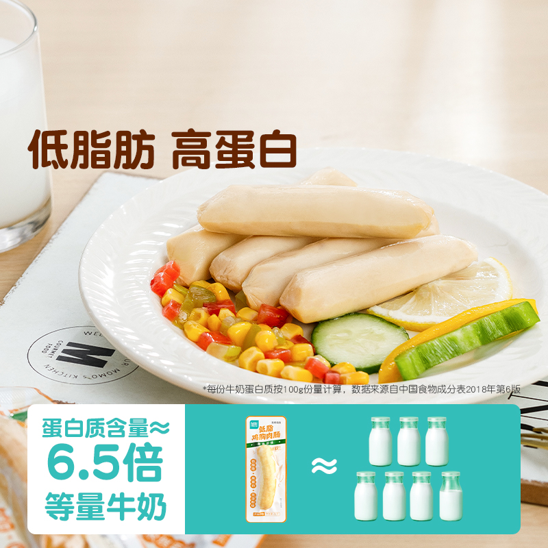 优形鸡肉肠低脂鸡胸肉肠无淀粉级零食高蛋白即食健身代餐解馋食品