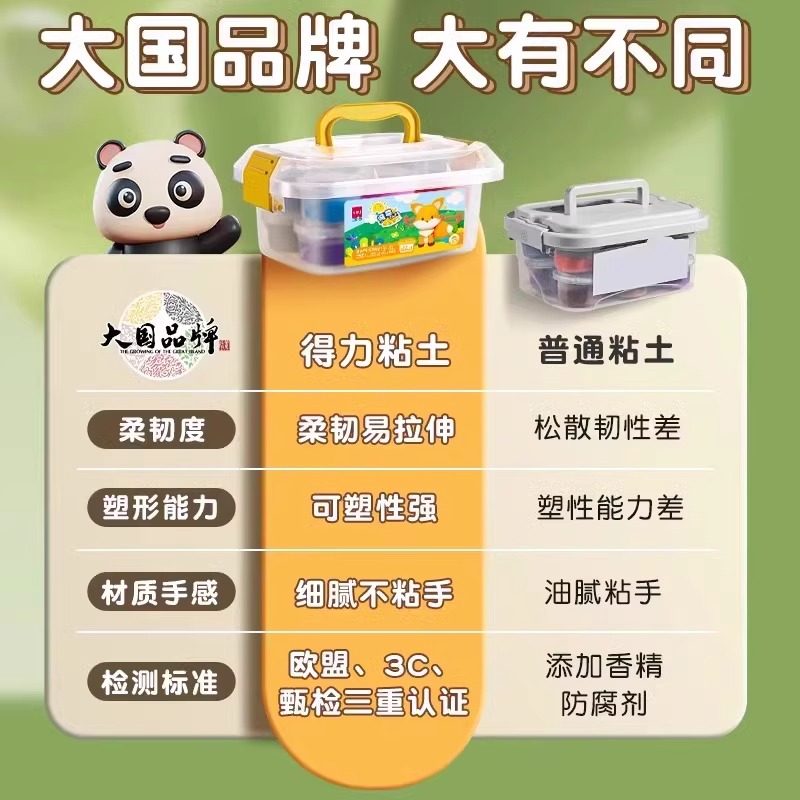 得力超轻粘土彩泥儿童无毒食品级橡皮泥24色36幼儿园专用安全无味手工diy材料包黏土益智玩具太空小学生专用,淘宝优惠券,粉丝福利购,淘宝优惠卷