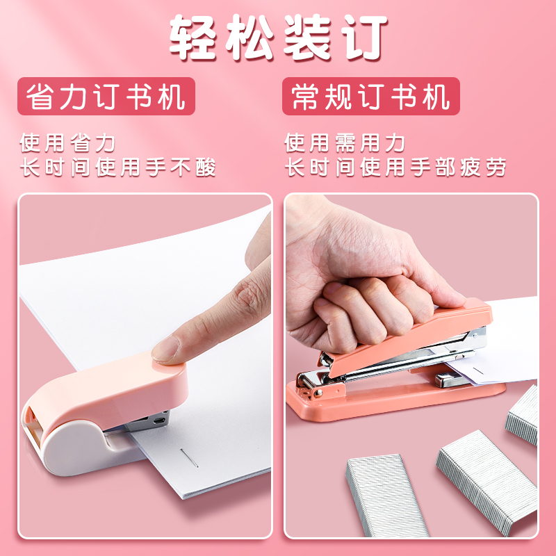 Deli mini small stapler cute style stickers