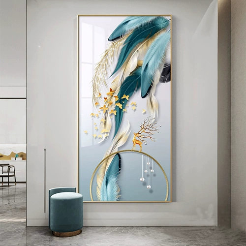 Cross -Stitch Diamond Emlempore 2021 Новая вертикальная вертикальная версия пера, картинка с бриллиантами Elk, полная современной простоты