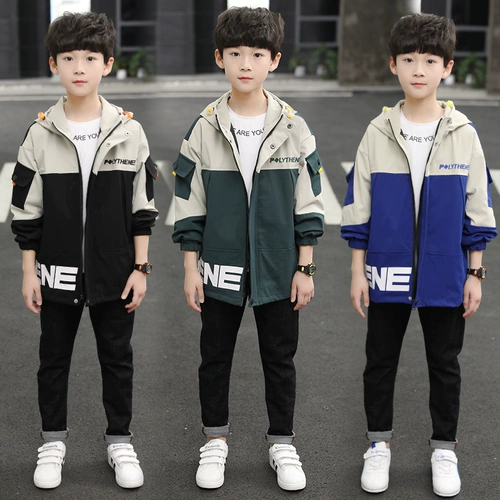 Осенняя демисезонная детская куртка для мальчиков для отдыха, 2020, увеличенная толщина, в западном стиле, подходит для подростков