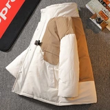 Пуховик для мальчиков, куртка, детский зимний комплект, подходит для подростков, коллекция 2022, детская одежда, увеличенная толщина, в западном стиле