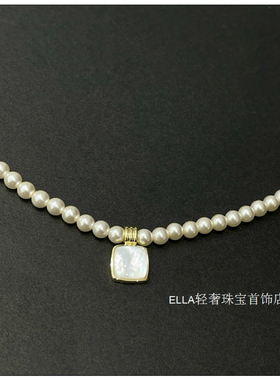 项链女施家贝珠钛合金百搭