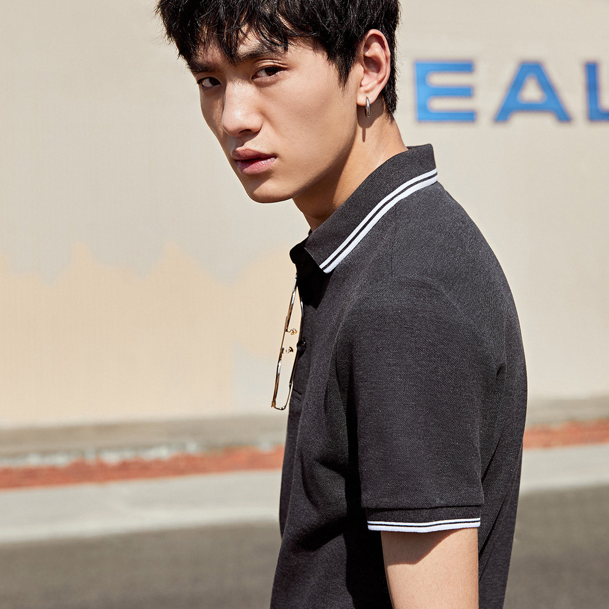 太平鸟男装奥莱夏季新款保罗polo衫 太平鸟男装outlets店Polo衫