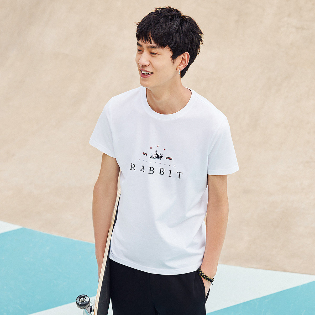 太平鸟男装夏季新品短袖青年 太平鸟男装outlets店T恤