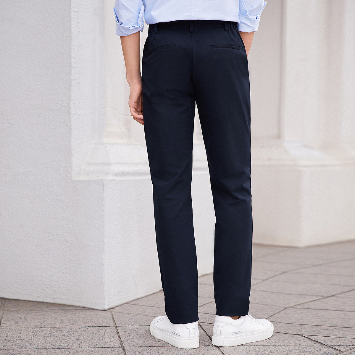 太平鸟男装春季新款男士个性休闲裤 太平鸟男装outlets店休闲裤