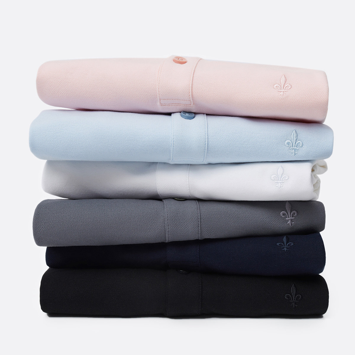 太平鸟男装夏新款刺绣多色短袖青年 太平鸟男装outlets店Polo衫