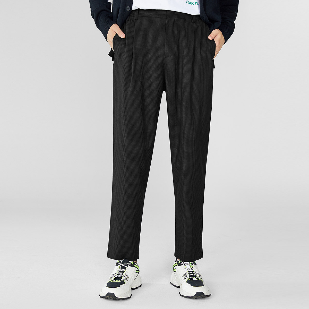 太平鸟男装2019秋季新款韩版休闲裤 太平鸟男装outlets店休闲裤