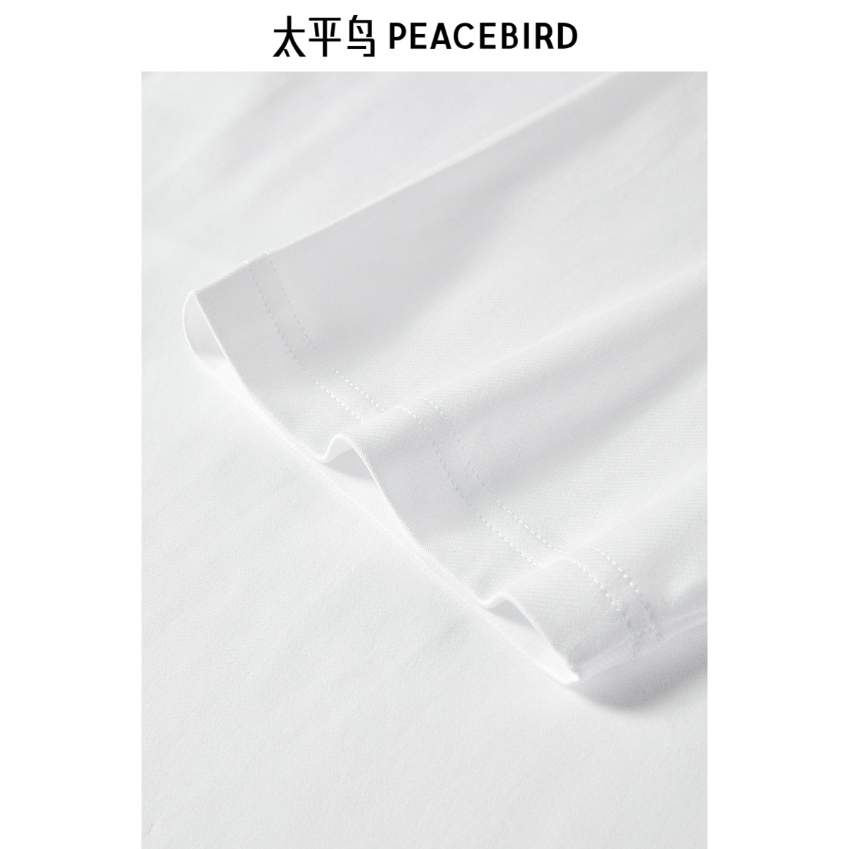 【商场同款】太平鸟男装T恤新款重磅肌理刺绣短袖潮牌 B1CNE3206 - 图3