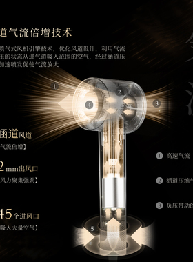 彦高高速吹风机负离子护发国外用