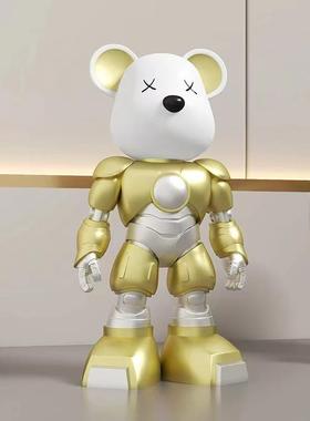 轻奢暴力熊变形金刚工艺品摆件家居客厅酒柜书房装饰品儿童节礼物