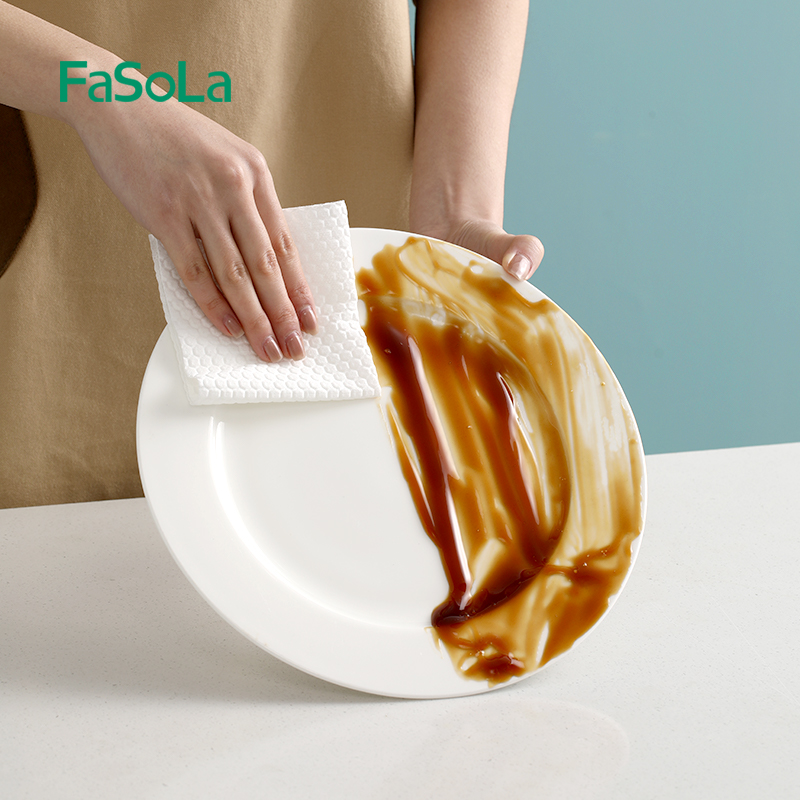 FaSoLa厨房懒人抹布一次性洗碗布干湿两用加厚抽取式家用清洁去油,淘宝优惠券,粉丝福利购,淘宝优惠卷