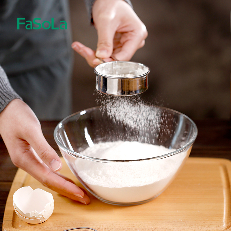 FaSoLa糖粉筛子面粉筛过筛网小筛粉器过滤网可可粉巧克力烘焙撒粉 - 图2