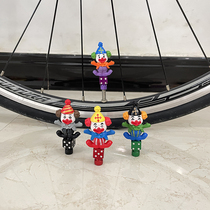 Clown Valve Core Cap Mouth Cover Road Mountain Bike Moto Children Car Moto Gas Mouth Cap Small Accessories Trim