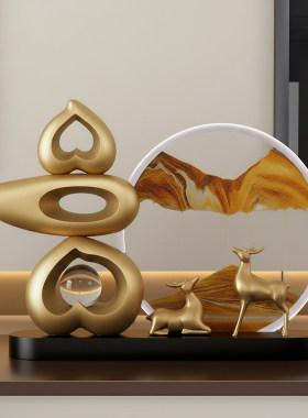 树脂装饰简约现代客厅摆件祝福