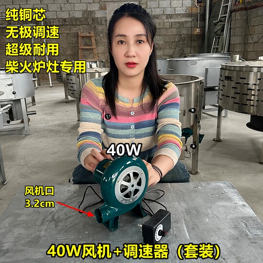 Wood stove blower household 220V combustion-supporting hair dryer