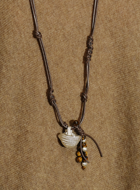 SOFTROOM高级感黑绳毛衣链女