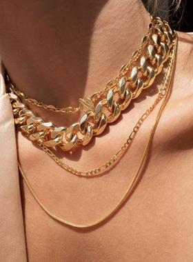 张艺兴同款luvaj双层叠戴项链