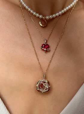 轻奢心形小众锁骨链LHWindsor