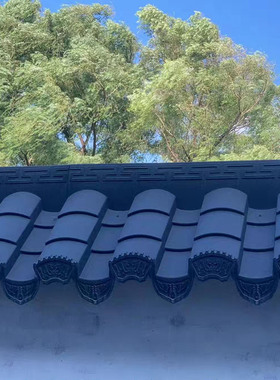 徽派仿古屋檐瓦片中式古建壁饰