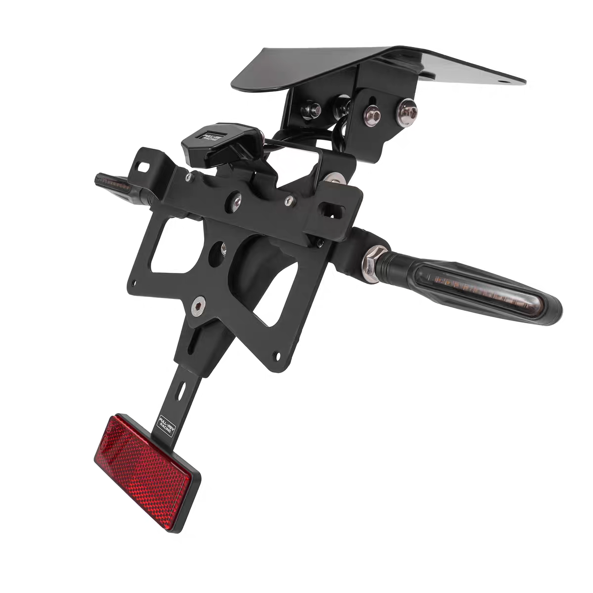 FULLREVRACING锋锐适用雅马哈R3/MT03改装短尾牌照架LED灯车牌架 - 图0