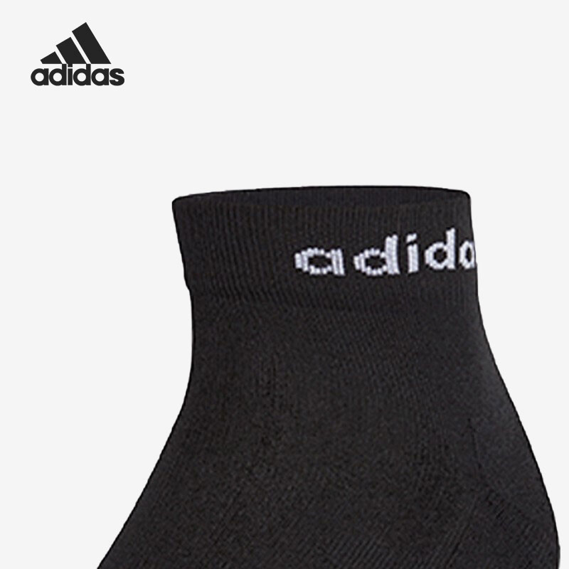 Adidas/阿迪达斯正品 新款男女运动休闲透气袜子三双装GE6128 - 图2