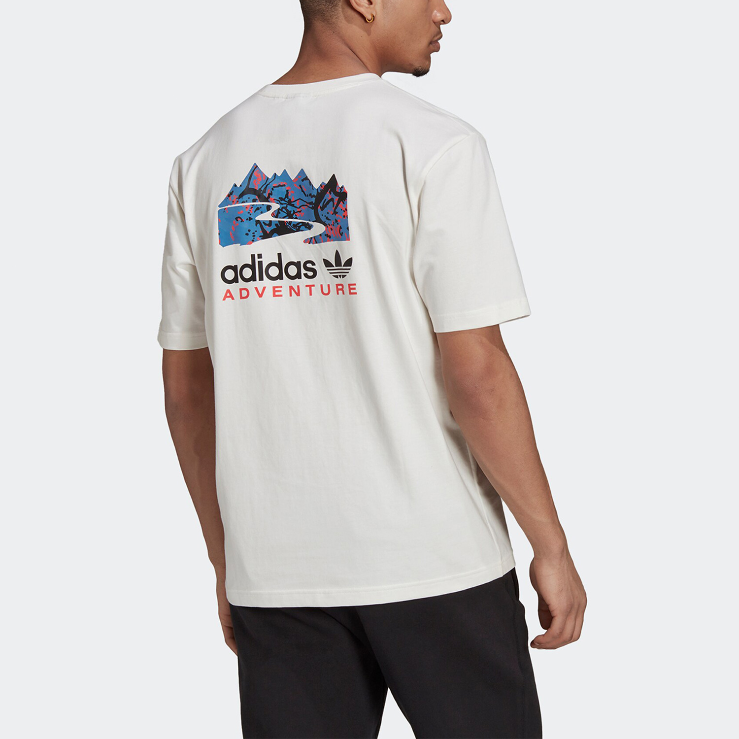 Adidas/阿迪达斯正品三叶草男子运动休闲圆领短袖T恤H13913-图1