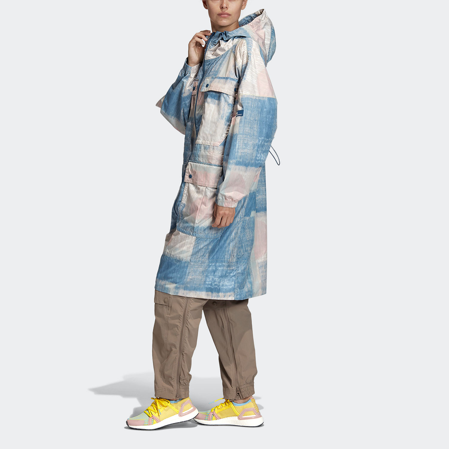 Adidas/阿迪达斯正品 smc PARKA PRINTED 女子运动夹克外套FK9673 - 图0