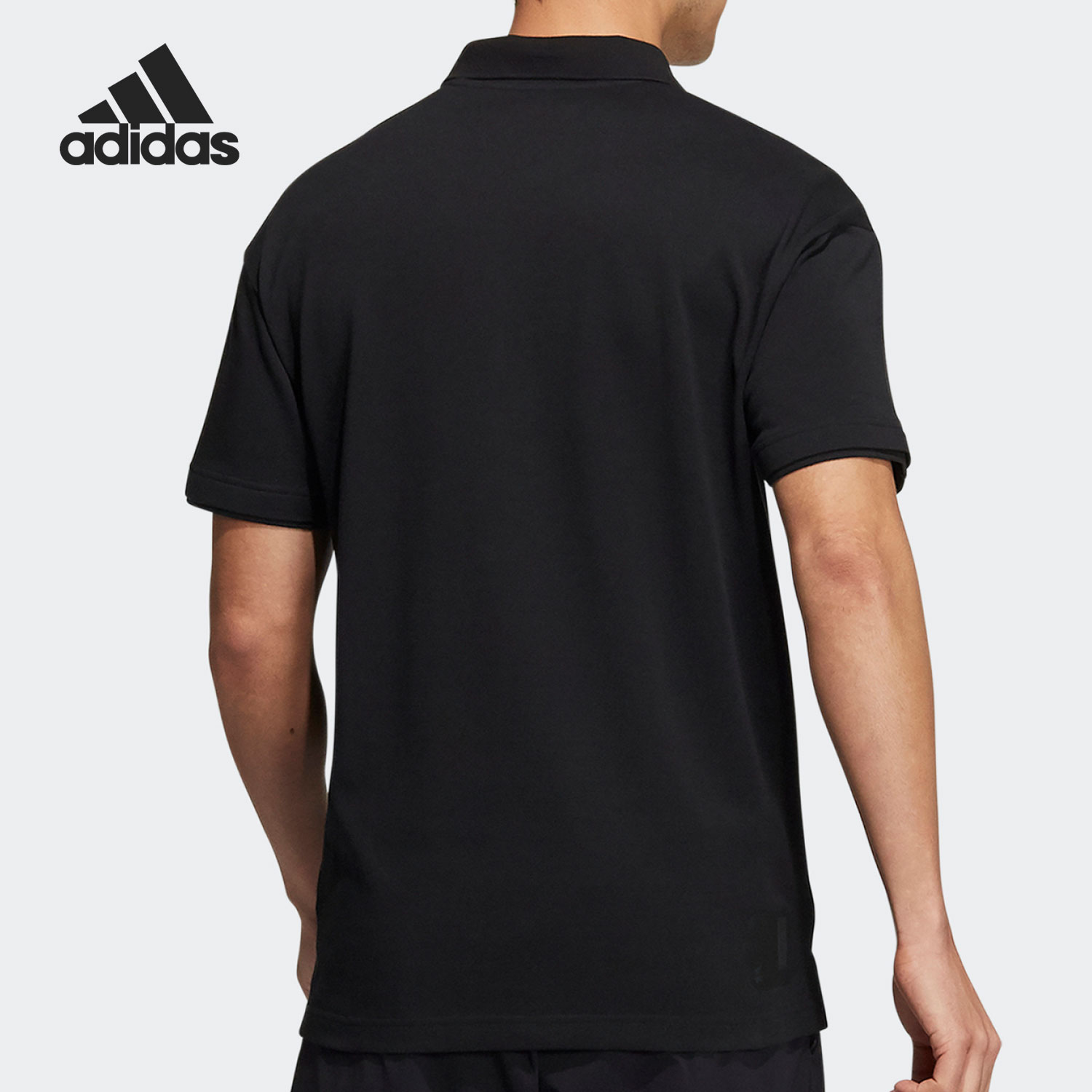 Adidas/阿迪达斯正品男子舒适运动休闲透气翻领Polo衫 H39320 - 图0