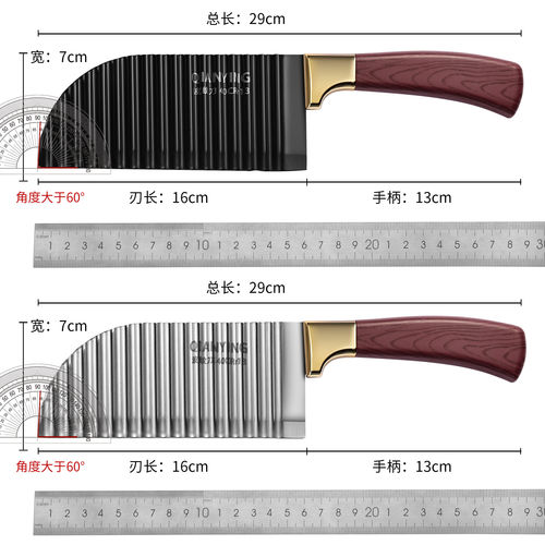 狼牙土豆刀具波浪刀商用波纹刀锋利切菜神器狼牙花式薯条刀切土豆 - 图3