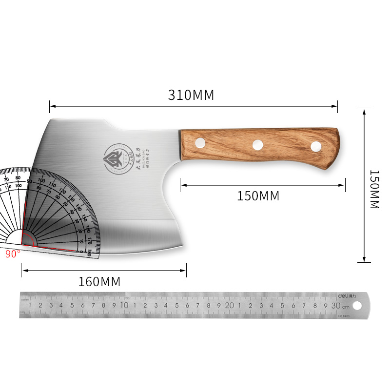 砍骨头专用刀斧头加厚砍骨刀家用斩骨刀切骨剁大骨头刀商用杀猪刀-图2