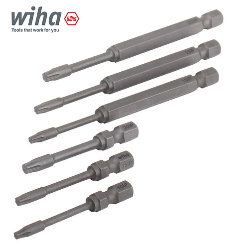 德国wiha威汉加强型梅花批头10IP15IP20IP进口加长电动Torx PLUS - 图0