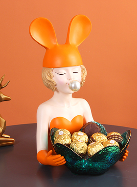 时尚女孩客厅桌面玄关摆件结婚